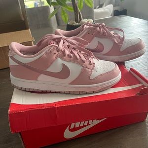 Nike Dunk Low GS Pink Glaze/ Pink Glaze White Vernis Rose/ Blanc AUTHENTIC